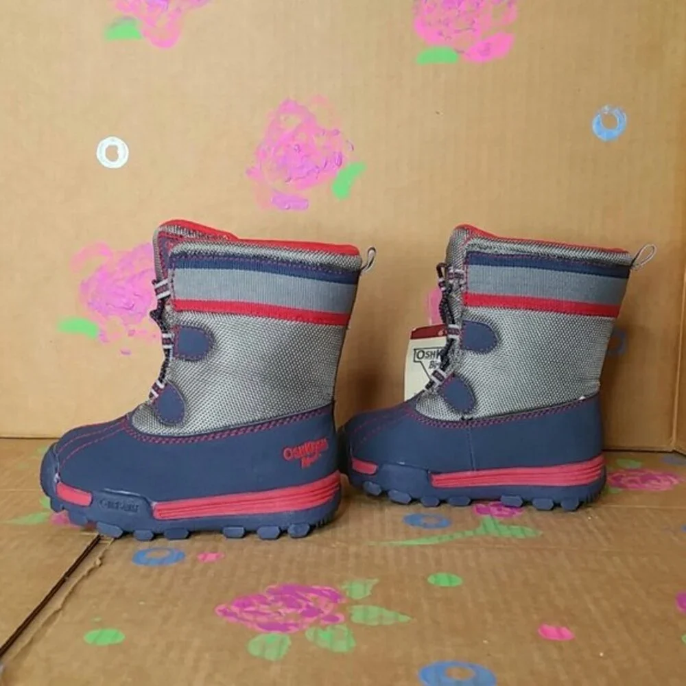 NEW OshKosh B'gosh Navy Alfie Winter Boots Size 6